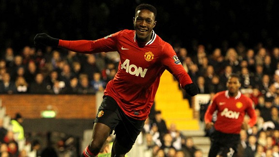 Danny Welbeck Manchester United celeb v Fulham