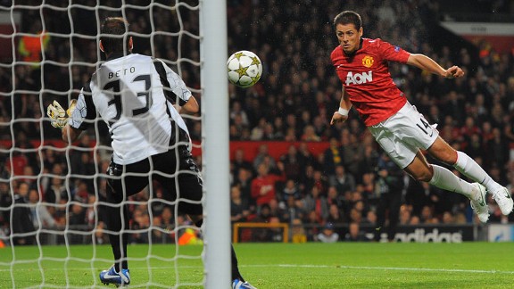 Javier Hernandez goal United v Braga
