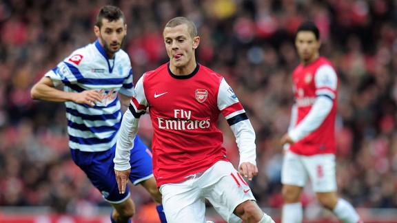 Jack Wilshere made his long-awaited return in the victory over QPR