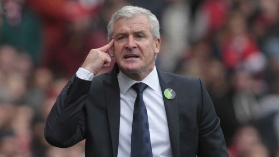 Mark Hughes endured another frustrating day