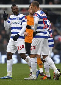 Bobby Zamora and Djibril Cisse QPR