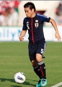Yuto Nagatomo was in competitive action in a World Cup qualifier