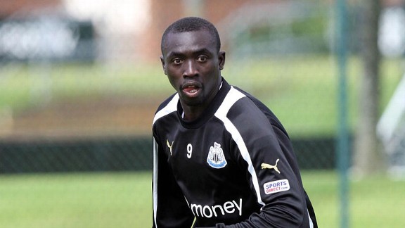 Papiss Cisse was forced to sit out Newcastle's Premier League defeat against Swansea