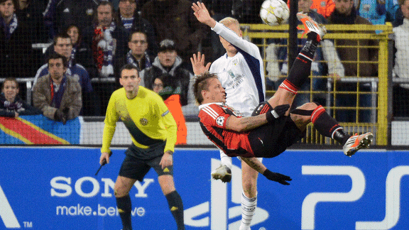 Philippe Mexes goal AC Milan vs Anderlecht
