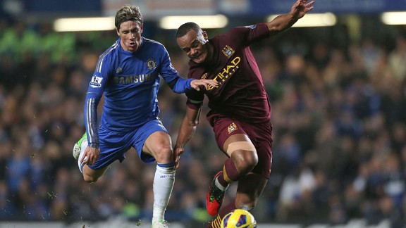 Fernando Torres and Vincent Kompany