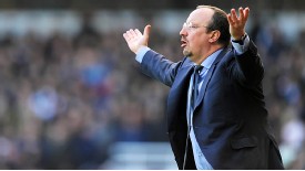 Rafael Benitez is exasperated on the touchline against West Ham