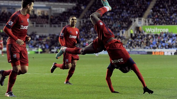 Romelu Lukaku celeb second goal v Reading