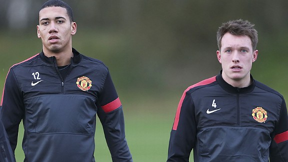 Chris Smalling and Phil Jones could be United's long-term successors to Nemanja Vidic and Rio Ferdinand