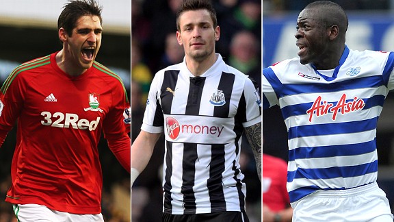 Chris Samba, Mathieu Debuchy and Danny Graham
