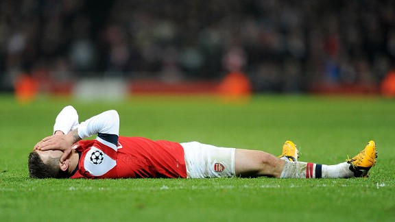 Jack Wilshere couldn't believe his eyes during Arsenal's defeat to Bayern Munich