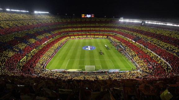 Camp Nou is showing signs of its age.