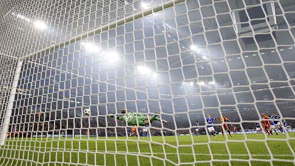 Hamit Altintop's superb strike beats the outstretched hand of Timo Hildebrand