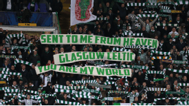 Celtic fans banner
