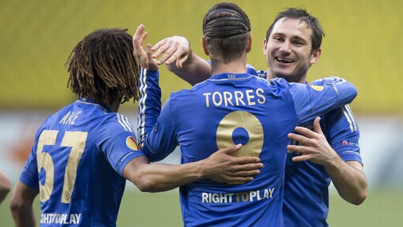 Frank Lampard is delighted to make progress with Chelsea in the Europa League