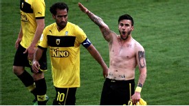Giorgos Katidis was banned for this fascist salute