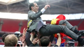 Roberto Martinez masterminded Wigan's victory over Manchester City