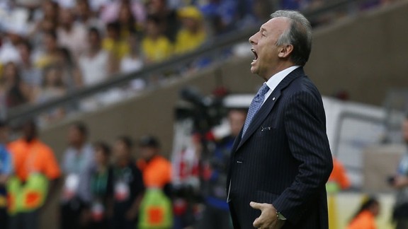 Alberto Zaccheroni coach Japan shout