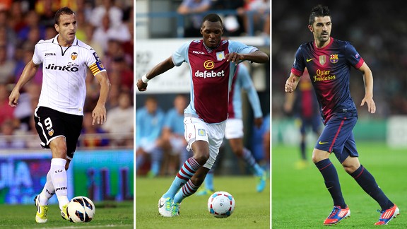 Spurs targets Roberto Saldado, Christian Benteke and David Villa.