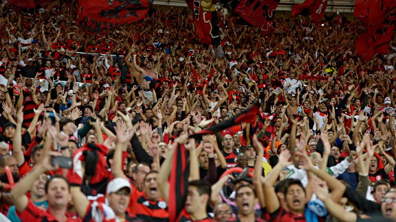 Flamengo fans were charged $40 to watch the traditional Rio de Janeiro derby against Botafogo in the new Maracana Stadium.