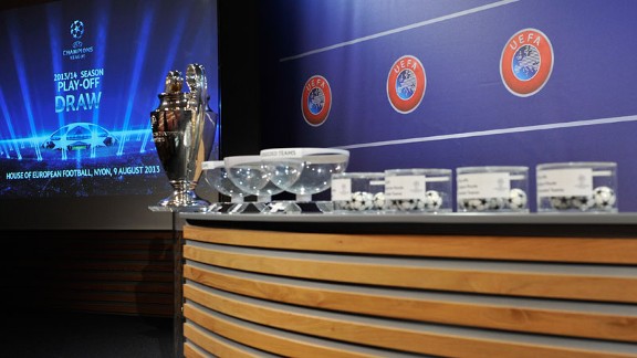 The likes of Arsenal and AC Milan face tough ties in the play-off round.