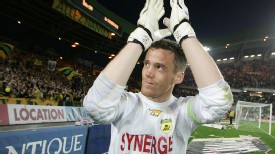 France goalkeeper Mickael Landreau during his time at Nantes.