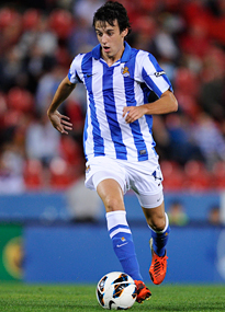 Real Sociedad midfielder Ruben Pardo.