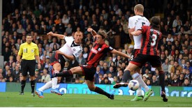 Steve Sidwell fires Fulham into the lead against West Brom.