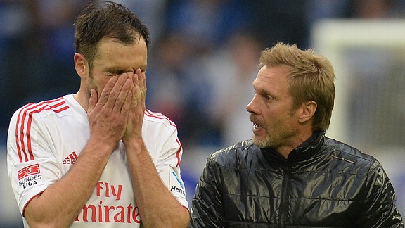 Hamburg captain Heiko Westermann and manager Thorsten Fink did not see eye-to-eye.