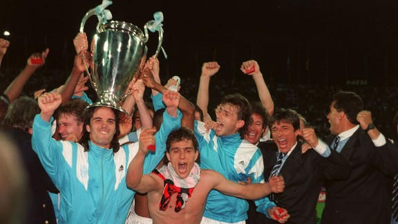 Marseille Champions League celebration