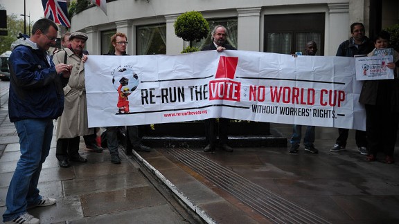Protest against Qatar World Cup