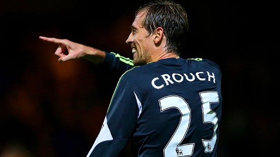 Peter Crouch added Stoke's second late on