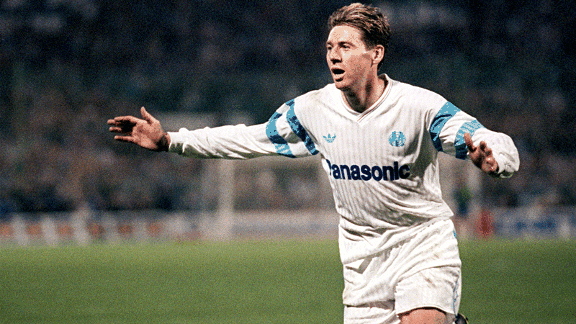 Chris Waddle was idolised by Marseille fans during his time in the French top flight.