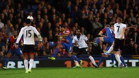 Steve Sidwell fires Fulham into the lead at Selhurst Park.