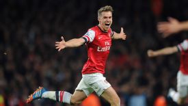 Aaron Ramsey starred for Arsenal against Liverpool in the Premier League.