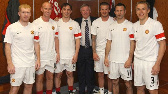 The Class Of '92 - Giggs, Neville, BEckham, Scholes, Butt