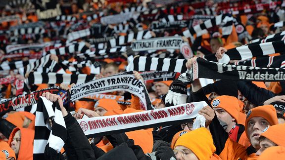 Frankfurt fans travelled to Bordeaux en masse to light up the Europa League.