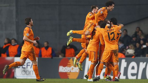 Real Madrid team celeb vs. FC Copenhagen