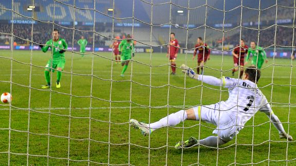Bibars Natcho scores what could be his last goal for Rubin Kazan.