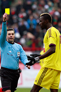 Lacina Traore has picked up yellow cards for simulation.