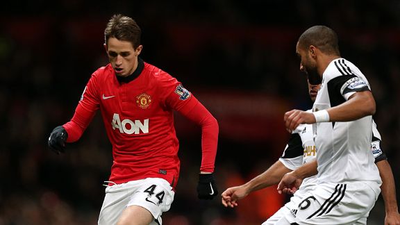 Adnan Januzaj action Manchester United Swansea