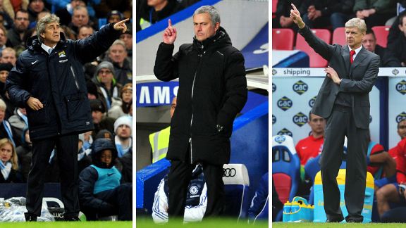 Premier League - Pellegrini, Mourinho, Wenger
