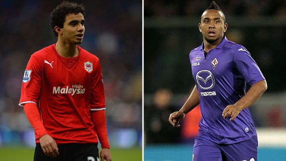 Fabio Cardiff and Anderson Fiorentina