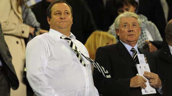 Mike Ashley and Joe Kinnear Newcastle