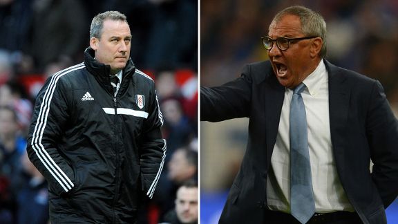 Rene Meulensteen and Felix Magath Fulham