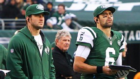 Tim Tebow and Mark Sanchez