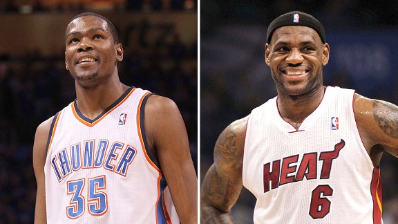 Kevin Durant and LeBron James