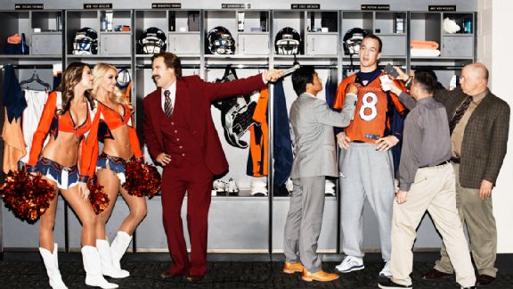 Peyton Manning and Ron Burgundy