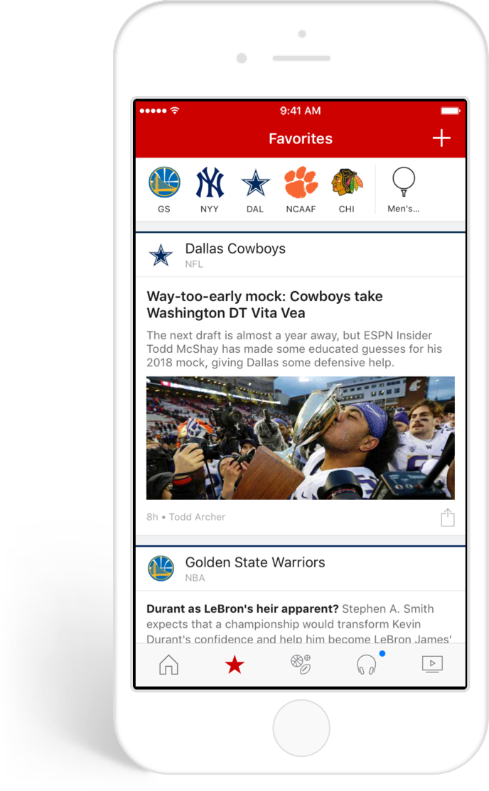 Your Teams. Your Sports.