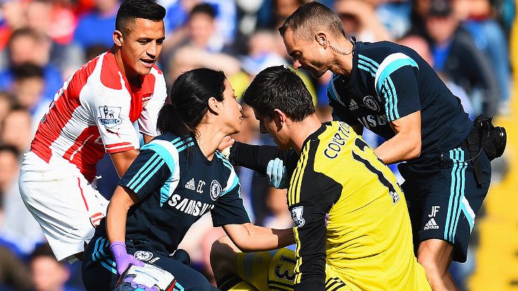 Thibaut Courtois suffered a concussion in 2014.