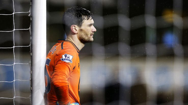Hugo Lloris collected eight clean sheets in 35 Premier League appearances with Spurs during the 2014-15 season.